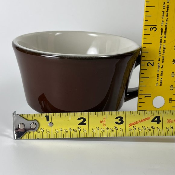 Vtg Jackson Custom China Coffee Mugs Cups Brown Restaurant Ware Union Made Lot 3 - Picture 9 of 9